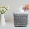 Tissue Box Cover | Resin Square Facial Tissue Box Holder | Chrome Finish